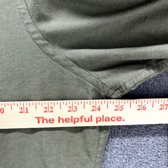 Express Shirt Mens Large Green Button Down Long Sleeve pocket cotton - Picture 10 of 16